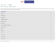 Tablet Screenshot of ironmind-store.com